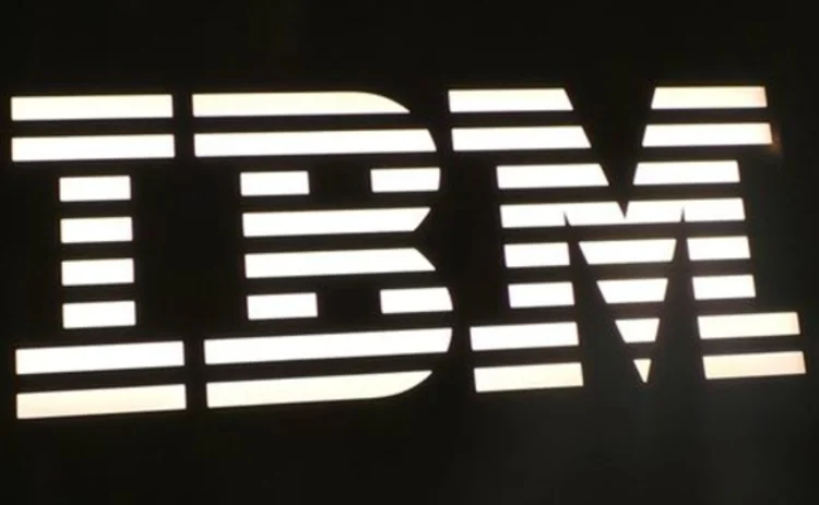IBM logo in black with white text