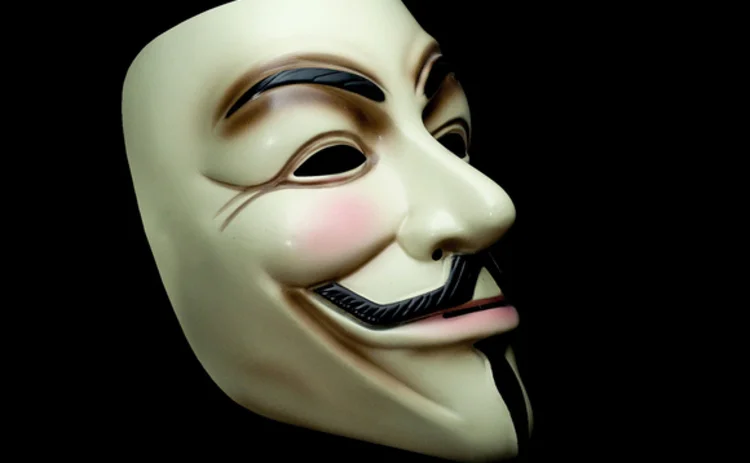 Guy Fawkes mask used in the film V for Vendetta