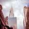 Photograph of the New York City skyline including the Empire State Building