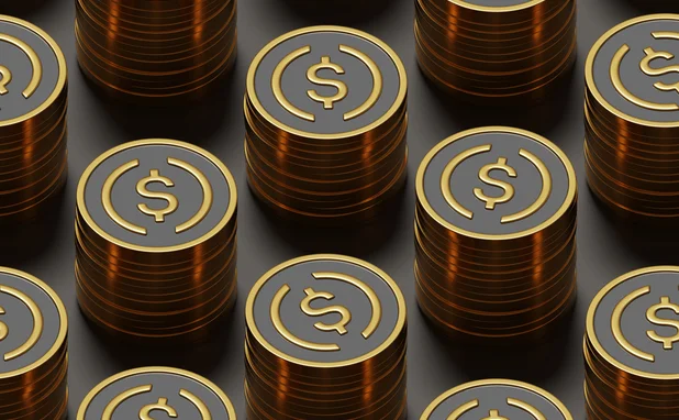 Stacks of stablecoins