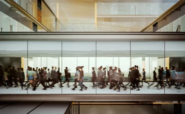 people moving