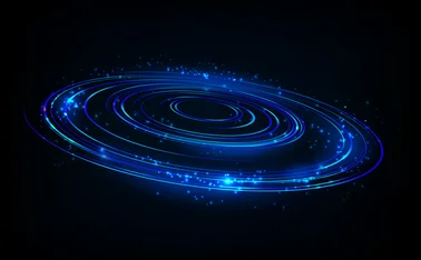 Rotating blue light shiny, Suitable for product advertising, product design, and other. Vector illustration.