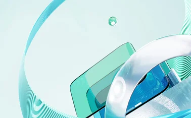 Layered translucent forms symbolize clarity, innovation, and the simplification of complex ideas into fluid design
