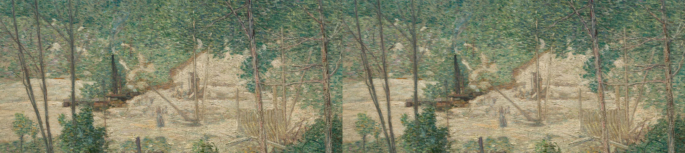 “The Building of the Dam” by Julian Alden Weir