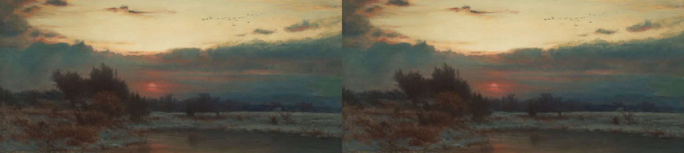 A Winter Sky by George Inness