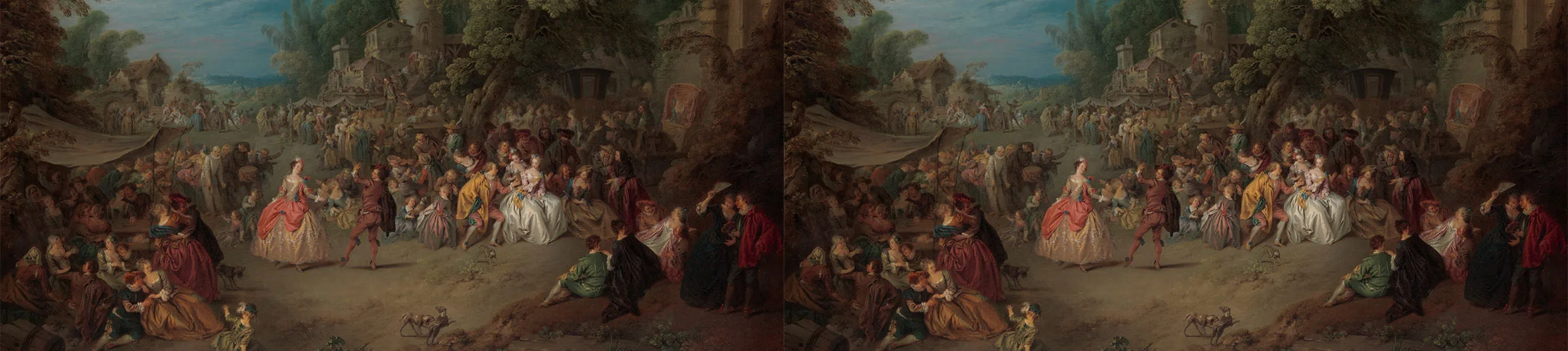 The Fair at Bezons painting by Jean-Baptiste Joseph Pater