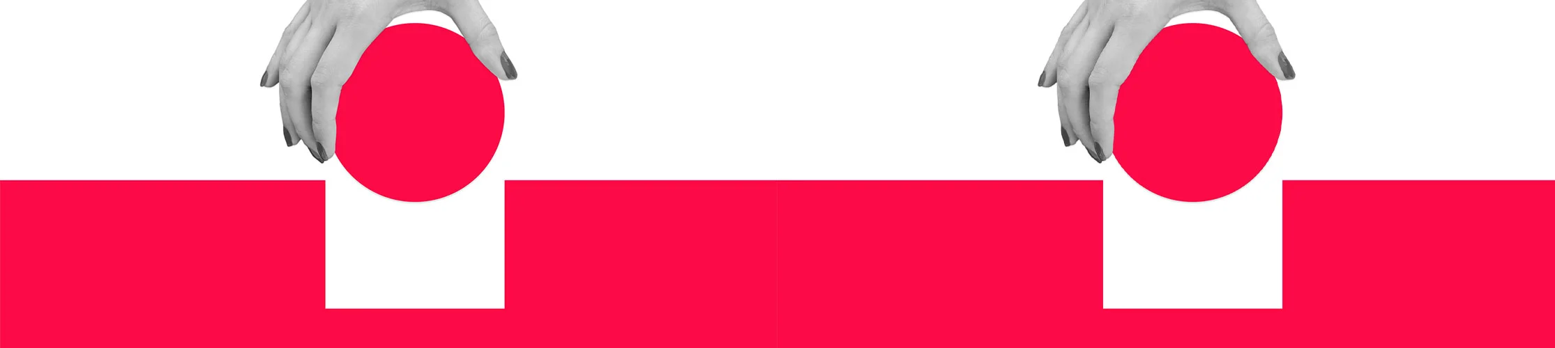 Hand attempting to put a circle in a square opening