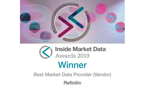 IMDIRD19 – 64 Best Market Data Provider (Vendor) – Refinitiv