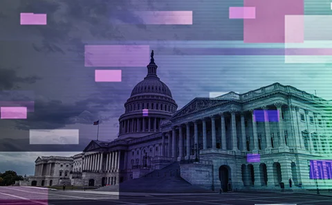 Digital politics - stock photo