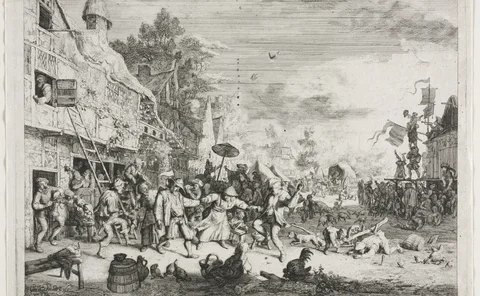 Village Fair by Cornelis Dusart