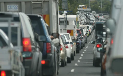 A traffic jam