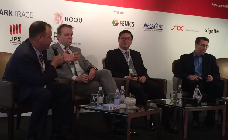 APFIC 2017 data analytics panel: Mihai Bistriteanu, SBI Securities; Jon Glennie, JP Morgan Asset Management; Simon Lee, AXA; John Pies, Fidelity International APFIC-2017-data-analytics-panel-Mihai-Bistriteanu-SBI-Securities-Jon-Glennie-JP-Morgan-Asset-Management-Simon-Lee-AXA-John-Pies-Fidelity-International