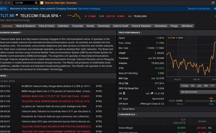 Thomson Reuters' Eikon terminal thomson-reuters-eikon-2017