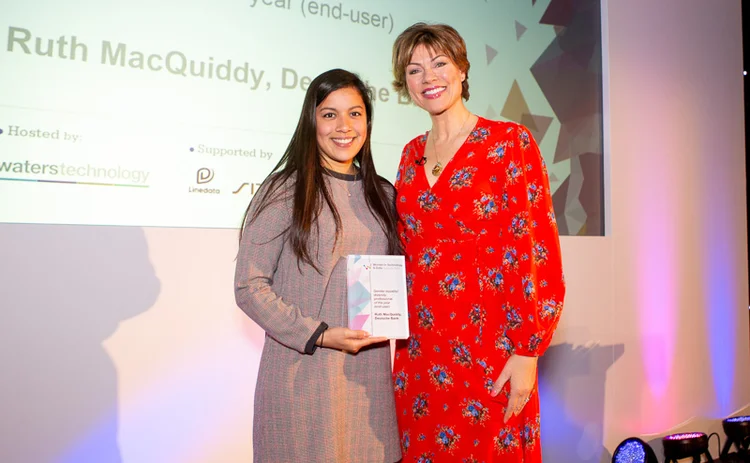 Witad 2019 Gender equality/diversity professional of the year (end-user): Ruth MacQuiddy, Deutsche Bank