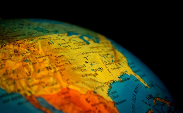 Globe closeup