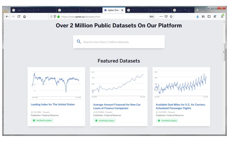 Apteo's search and datasets apteo-search-datasets