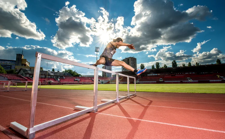 hurdles and clouds