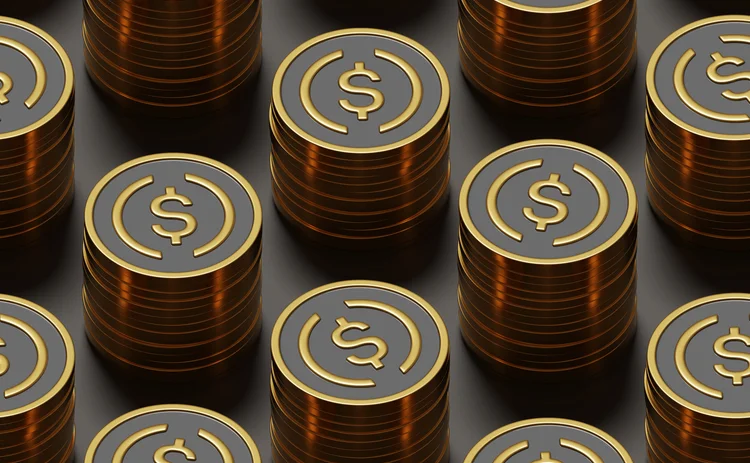 Stacks of stablecoins