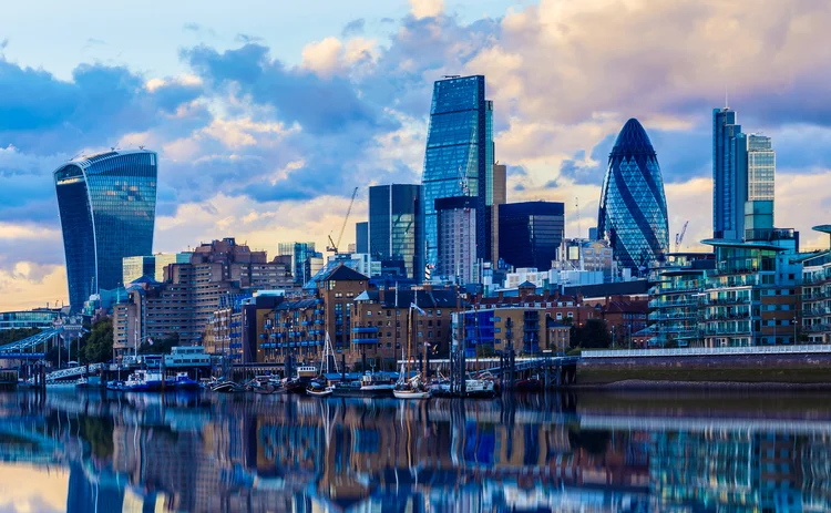 London skyline at sunset London skyline at sunset