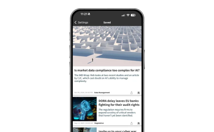 An image of a user's library, demonstrating how to save your favorite stories.