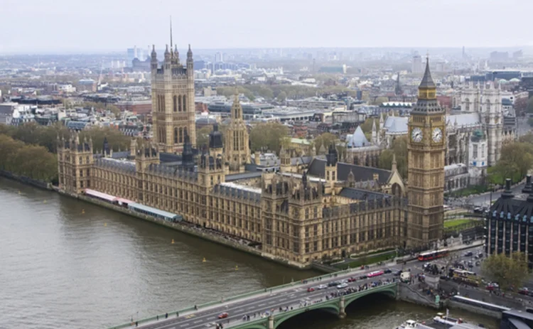Houses of Parliament from above