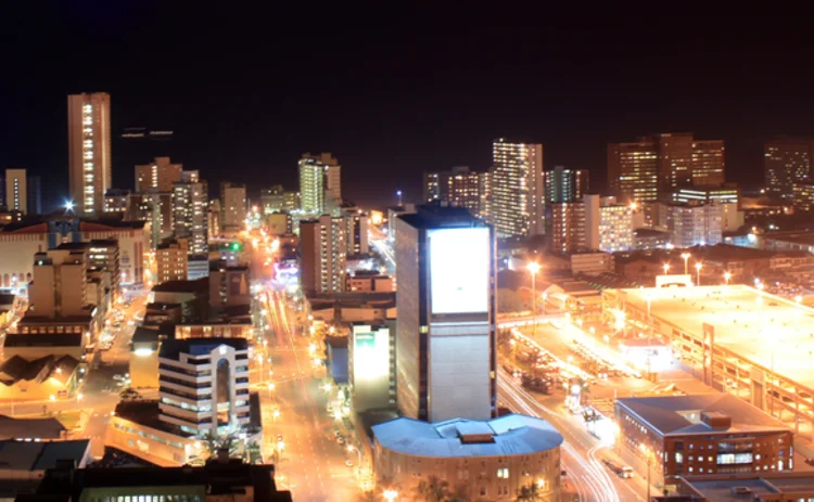 Durban in South Africa at night Durban in South Africa at night