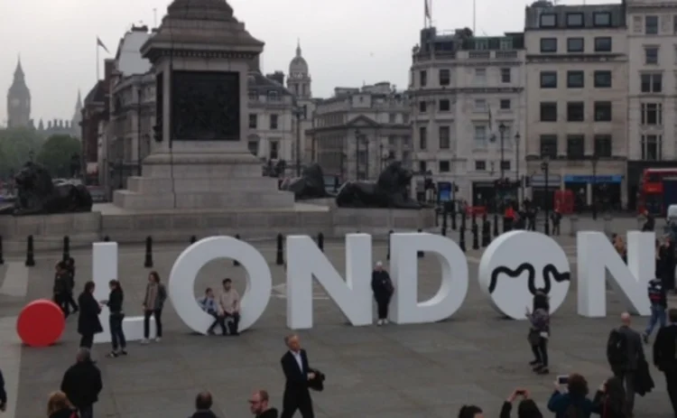 The .London domain on display in Trafalger Square The .London domain on display in Trafalger Square