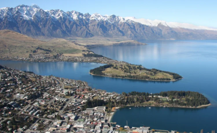 View from above of Queensland in New Zealand