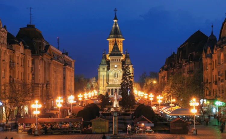 Victory Square in Romania