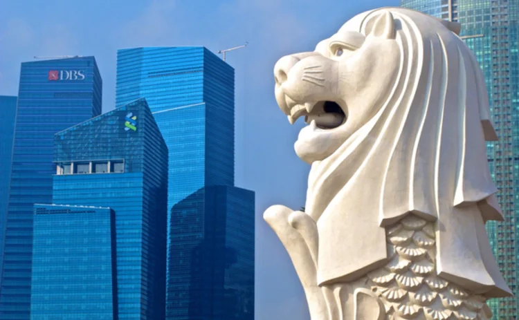 singapore-merlion-buildings