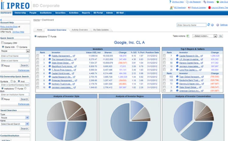 ipreo-bd-corporate-screenshot