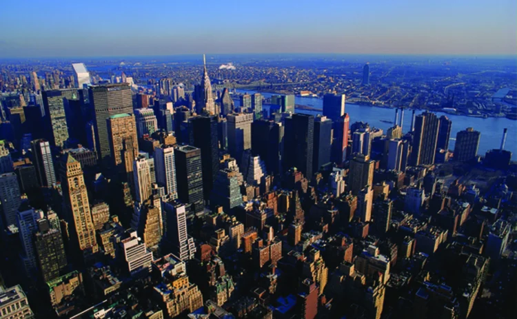 A view of downtown Manhattan in New York