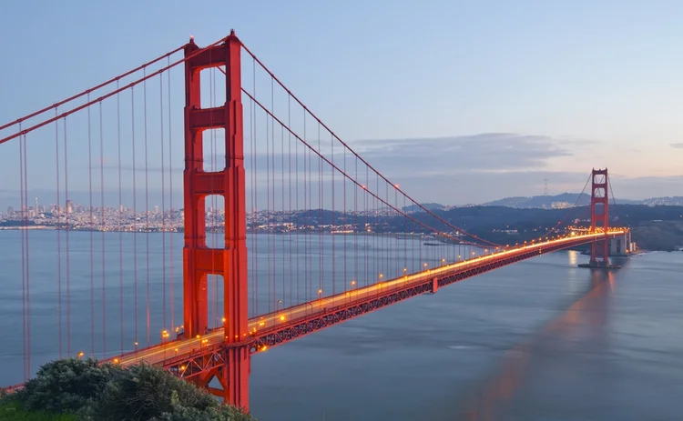 A view of the Golden Gate Bridge in San Francisco