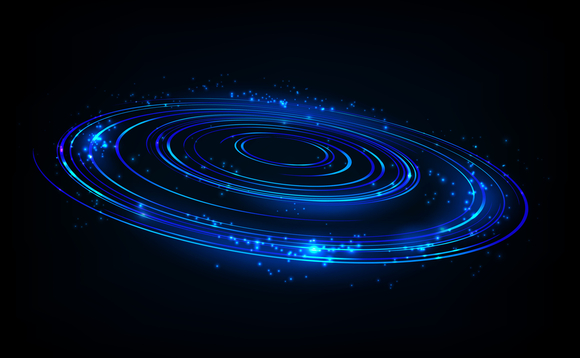 Rotating blue light shiny, Suitable for product advertising, product design, and other. Vector illustration.