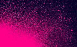 Hot pink grunge spray paint on black background vector illustration