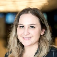 A headshot of Rebecca Natale, Reporter at WatersTechnology.