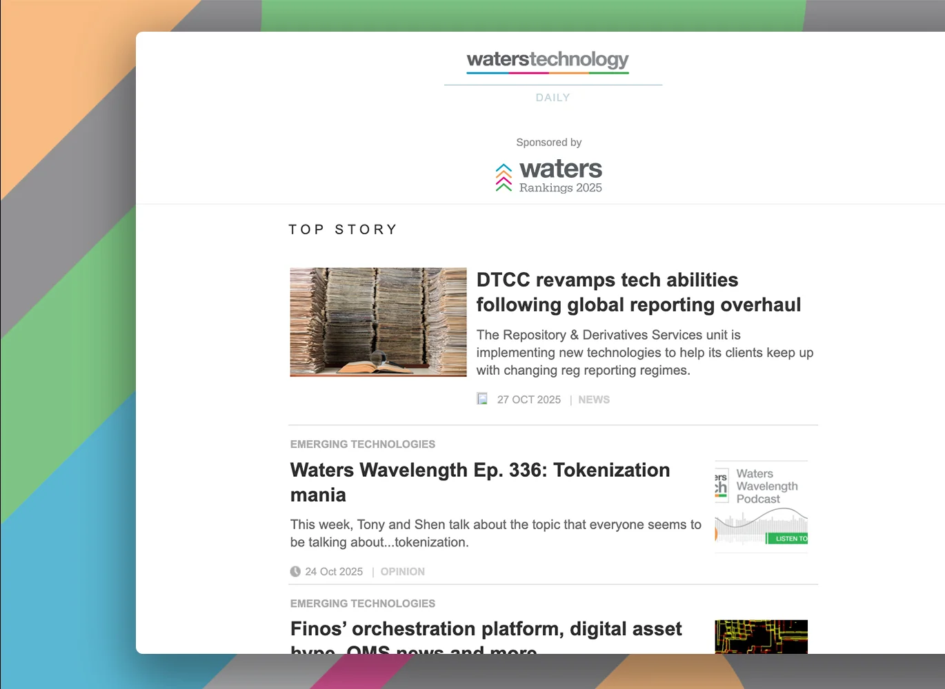 Newsletter sponsorship example image