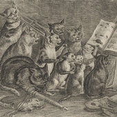 Concert of Cats illustration by Rudolph Ackermann