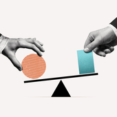 The concept of balance in business. - stock photo