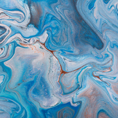 Fluid acrylic art. Hand painted beautiful pattern, wallpaper or background. - stock photo
