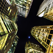 skyline with buildings