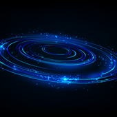 Rotating blue light shiny, Suitable for product advertising, product design, and other. Vector illustration.