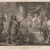 Paul before Félix by William Hogarth