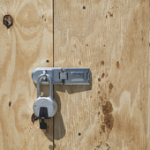 Boarded up and locked