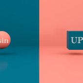 A ball with Isin written on it and a block with UPI written on it, representing a choice between the two things